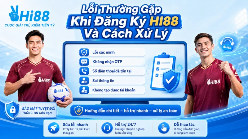 Lỗi Thường Gặp Khi Đăng Ký HI88 Và Cách Xử Lý
